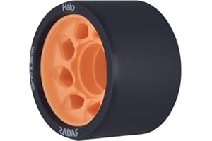 RIEDELL Radar Halo 59mm Roller Skate Wheels 4 Pack - Charcoal/Black 101a