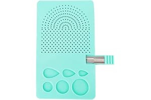 WLICCHS Paper Quilling Kits Quilling-Werkzeug Quil Board mit Pins Storage Light Blue Grid Guide und Quilling Template für die Papierherstellung Winder Roll Square Craft Heimwerkzeug