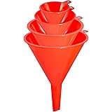 Nirox Universal-Trichter 4-teiliges Set - Handliche Einfüllhilfe mit Ösen für leichte Verstauung - Mini Einfülltrichter für H