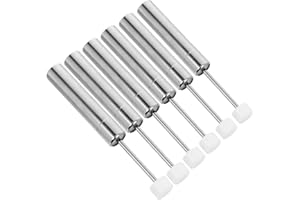 HEALLILY Lot De 6 Amortisseurs À Fermeture Douce : Mécanisme De Fermeture Douce Pour Couvercle De Poubelle – Amortisseur Hydraulique De Haute Précision 55-59n Pour Poubelles