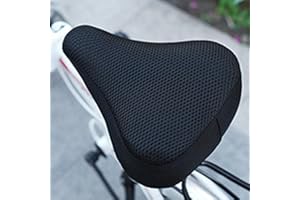 SPYMINNPOO Coprisella per Bici, Coprisedile Imbottito Traspirante Comodo Coprisedile per Accessori per Bici (black)