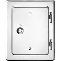 UPMANN Schiebegitter Aus Edelstahl 260x240 Mm – Gebürstet, Mit Verstellbarem Luftdurchlass, Zum Aufschrauben