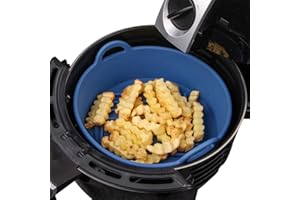 Webake Cestino per friggitrice ad aria in silicone 20 cm ricambio per rivestimenti di carta adatto per friggitrici ad aria 4QT o più grandi