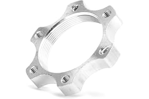 VGEBY Bike Flange Adapter, 6 48mm/44mm Bike Freewheel Threaded Hubs Disc Brake Thread Conversion Rotor Bike Seat Conversion Adapter (44mm)