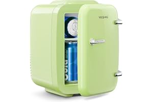 YASHE Minikylskåp 4 liter för kosmetika drycker 220 V AC/12 V DC termoelektrisk kylning och uppvärmning, litet kylskåp för so