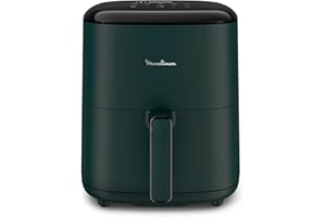 Moulinex Easy Fry Max Friggitrice Ad Aria, Capacità Di 5 L, Fino A Sei Persone, Risparmio Di Tempo ed Energia, Pannello Di Controllo Digitale, 10 Programmi Di Cottura Automatici, EZ2453