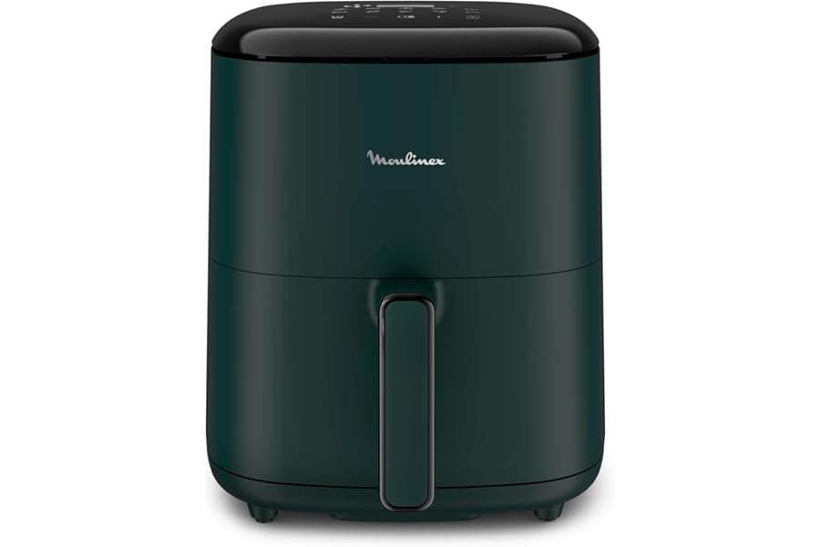 Moulinex Easy Fry Max Air Fryer, 5L Capacity, Up to Six People, Time and Energy Saving, Digital Control Panel, 10 Automatic Cooking Programs, EZ2453