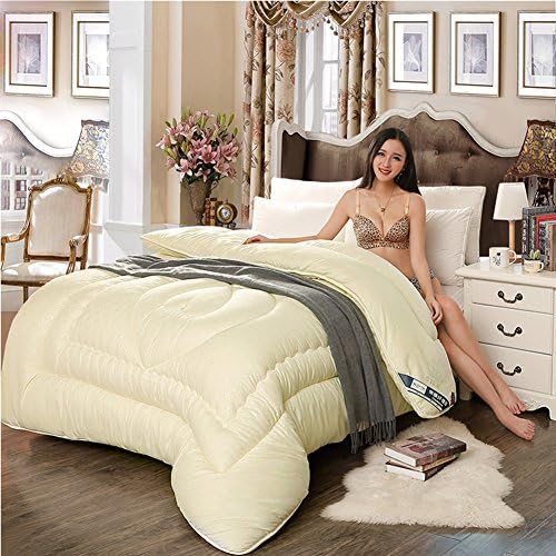 DW&amp;HX Comforter duvet white quilted comfortable duvet insert white queen comforter duvet insert white all-season -A 150x200cm(59x79inch)