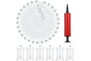 250 stycken bubbelkuddar 100 × 150 mm med pumpar, PE-material luftkuddar förpackningsmaterial luftkuddar luftfickor fyllningsmaterial stötdämpande stoppningsmaterial för frakt transportförpackning