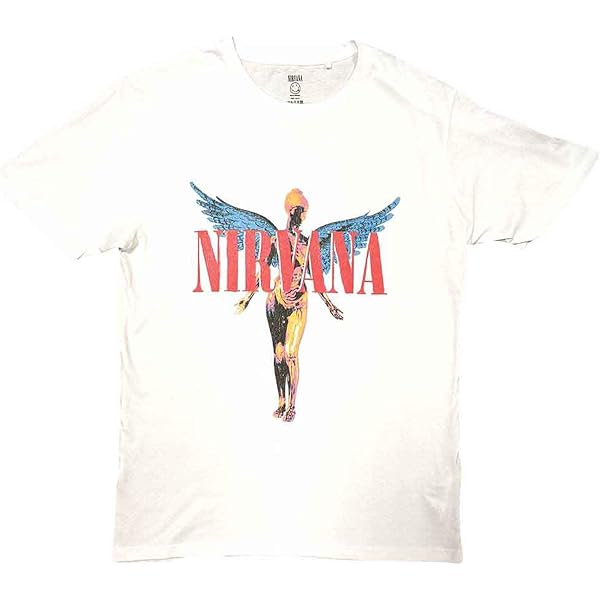 Nirvana T-shirt Nirvana Cassettes Logo T-Shirt - Official Band Tee, Women's Skinny Fit White Size M Nirvana Xpf