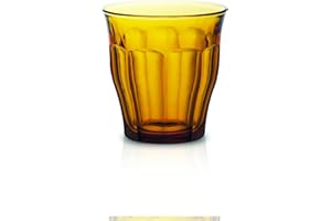 Duralex Set of 6 Picardie Tumblers, Amber, 8.75-Oz. by Duralex