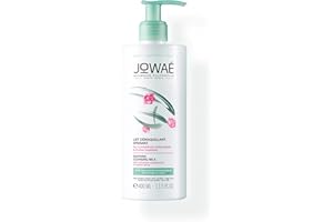 Jowae - Lait Démaquillant Apaisant à la Pivoine Impériale 400ml - Nettoyant visage - Peaux normales à sèches - Peaux sensibles - 96% d'ingrédients d'origine naturelle - Nettoie - Démaquille