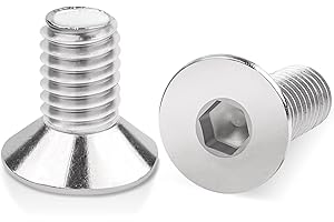 50 Stück M5x16mm Senkkopfschrauben Edelstahl, Leryati Din 7991 A2 V2A Senkkopf Innensechskant Senkschrauben Genannt, Senkschraube mit Innensechskant Vollgewinde Senkkopfschrauben mit Metrischen