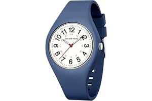 GOLDEN HOUR Orologi Unisex Analogici Sportivi Impermeabili per Infermieri Medici Professionisti, Studenti – Quadrante Luminoso di Facile Lettura, Cinturino in Silicone Gelatina