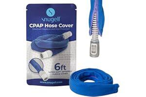 Snugell CPAP Hose Cover – 6ft Tubing Wrap in Blue – Compatible with ResMed, Fisher & Paykel, and Other Brands – Ultra-Soft Full Zippered Fleece CPAP Tube Cover for Insulation and Protection