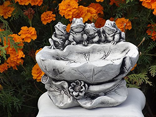 Vogelbad Vogeltränke Frosch 02 ca.4,5 kg Frostfest Wasserfest Nr.323