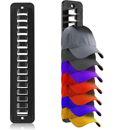 Lingusta Wooden Hat Organizer – Clear Acrylic Display Case Holds 12 Caps, Flip-Top & Drawer - View #10