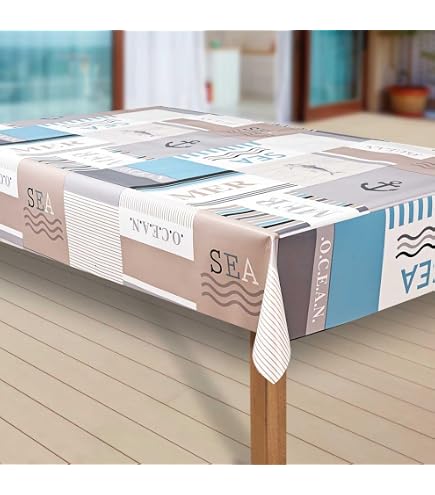 PVC Tischdecke Madeira Grau – Wachstuch, Holzoptik, Abwaschbar, Individuell Zuschneidbar