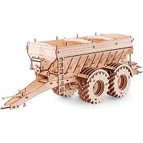 EWA Eco-Wood-Art Cosechadora Agrícola 3D – Maqueta De 864 Piezas De Madera, Sin Pegamento, Para Coleccionistas Y Aficionados Al Campo