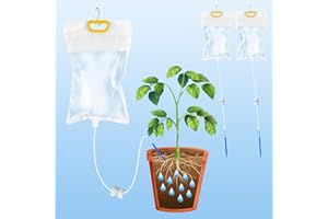Tesmotor Dispositifs d'Arrosage des Plantes, Sacs d'Irrigation Goutte à Goutte Réglables pour Système d'Auto-Arrosage des Plantes, Support de Vie des Plantes Arroseur Automatique 3Pack