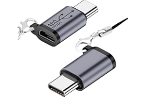 Seminer Adapter Micro USB na USB-C (2 szt.), wtyczka typu C na gniazdo micro USB, obsługuje synchronizację danych, kompatybilny z Samsung Galaxy S8/S8+, Google Pixel 3/2
