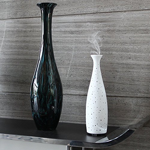 Joly Joy Aroma Diffuser Luftbefeuchter Duftzerstäuber Humidifier mit Porzellangehäuse, EU-Stecker(Vase Keramiken Weiß) - 3