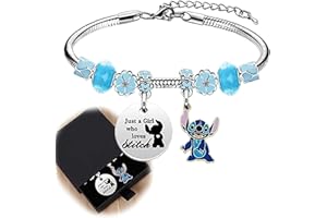 FORFAMY Anime Verstellbares Armband Mädchen, Blau Karikatur Armband mit Schmuckkästchen, Verstellbare Armbänder für Damen Frauen Mädchen als Weihnachtsgeschenke, Geburtstagsgeschenk