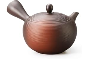 YAMAKI IKAI Yamakiikai giapponese Tokoname teiera Kyusu rotonda 350cc Fukusen forno con filtro integrato Y264 dal Giappone L161 M263