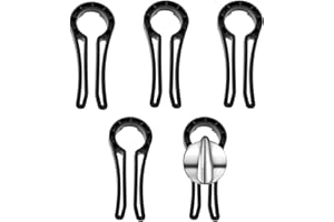 HUAREW Serrures de Bouton de Cuisinière, Barrières de Protection pour Cuisinière Sécurité Enfant, Sécurité enfant - Couvercle de bouton pour Empêcher les Enfants et les Animaux de Compagnie（5 pcs)