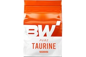 Bodybuilding Warehouse, Taurine Powder Supplement - Amino Acid That is Naturally Occurring Within The Body - Manufactured in The UK (Unflavoured, 500g)
