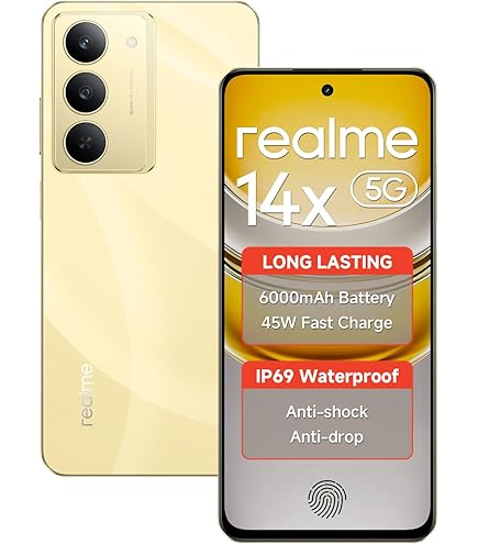 realme 14x Smartphone 6+128，Black in : Amazon.in: Electronics