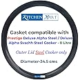 Kitchen Mart Gasket compatible with Prestige Deluxe Alpha/Deluxe Alpha Svachh Steel Pressure cooker (8 Litres)