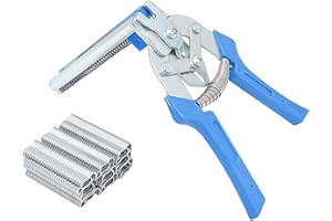 MASXIRCH Geflügelkäfig Klemmbefestigung M Nägel Befestigung Klemme Nerz Fuchs Vogel Hundekäfig mit 600 Stück verzinkter Stahlnägel Multifunktionszange für Schweineringe