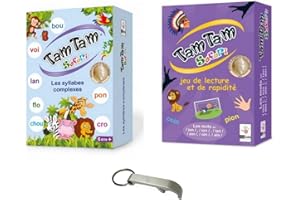 BLUMIE SHOP Lot Jeux Tam Tam Les Syllabes Complexes + Les Trigraphes Version Française + 1 Decap Blumie (Syll Compl + Trigraphes)