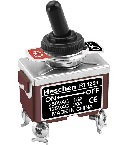Heschen Interruttore A Levetta In Metallo, C511A, SPST, 2 - 4