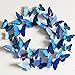 Produktbild Vakind Abnehmbar Wandsticker Neu 3D- Wandaufkleber Haus Dekor Wandtattoo Zimmerschmuck 3D-Schmetterling Blau