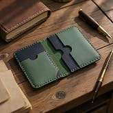 Eagleather hakiki deri kartlık ve c&uuml;zdan (Yeşil, Lacivert, Koyu Kahverengi, Siyah, Kahverengi, Turuncu (&ccedil;oklu Renk Se&ccedil;eneği))