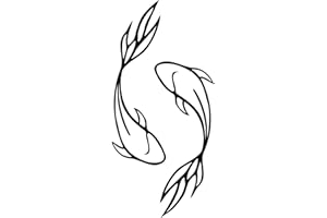 Tatuaje de pez opuesto Inkster® | Tatuaje temporal con certificación cosmética europea - el original | impermeable + vegano | tatuaje revolucionario de 2 semanas