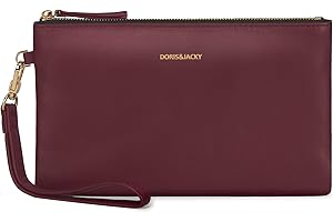DORIS&JACKY Ziegenleder Wristlet Clutch Brieftasche Nette Kleine Beutel Tasche Mit Gurt