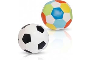 alldoro 60305 softball Ø 10 cm, 1 fotboll 1 boll, mjuk fotboll av skum, barnboll för inomhus och utomhus, lekboll för barn oc