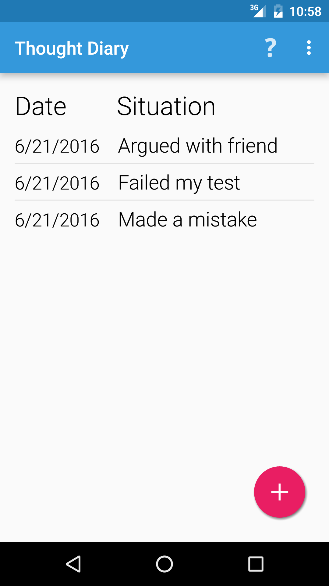 CBT Thought Diary Amazon.co.uk Appstore for Android