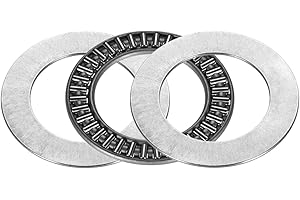 PATIKIL 30mm Interno Diametro 47mm OD 2mm Larghezza AXK3047 Ago Rulli Reggispinta Cuscinetti con 2 Rondella, 1pz Cromo Acciaio