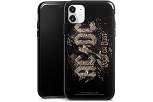 DeinDesign Silikon Hülle kompatibel mit Apple iPhone 11 Case schwarz Handyhülle ACDC Fanartikel Rock or Bust