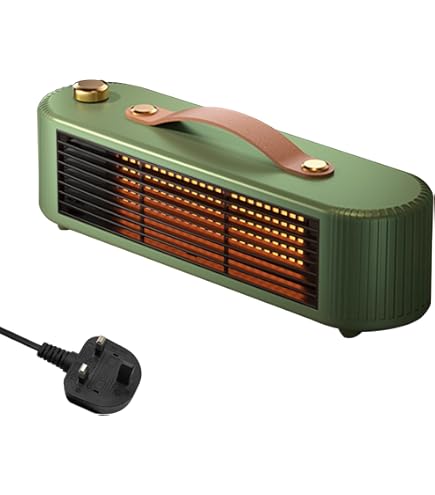 Portable PTC Patio Heater - 1500W Ceramic Space Heater With Adjustable Thermostat