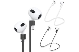 rootful.® 2-częściowy zestaw silikonowych pasków magnetycznych, kompatybilnych z Apple AirPods (1–4) i AirPods Pro (1–2) – niezawodne akcesorium do sportu i podróży