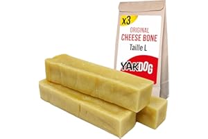 YAKDOG - Bâtonnets Fromage pour Chien - Friandises à Mâcher Longue Durée - 100% Naturel - Traditionnelle Himalaya - Fabriqué en Belgique - Taille L