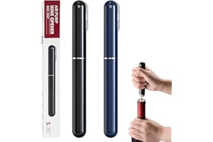 FBBULES 2 PCS Tire Bouchon Pompe à Air, Ouvre-Bouteille à Pression d'air 2-en-1 avec Coupe-Capsule, pour Maison, Restaurant, Fête, Cadeaux pour Amateurs de Vin