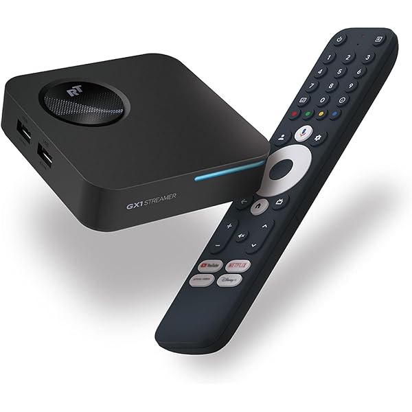 Octagon Spirit 4K UHD Android TV Box, Dual Band WiFi WLAN, Bluetooth Remote Control, Voice Control, HDR10 , HLG, 2GB RAM and 16GB Flash, IP Receiver, Bluetooth 5.1, Me-TV