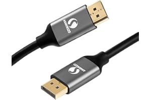 ANNNWZZD Kabel 8K DisplayPort V1.4, miedziany kabel Ultra HD DP DO DP obsługuje 8 K@60 Hz 4 K@144 Hz 32,4 Gbps, HDP, HDCP (1 M)