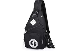 FANDARE Mochila Bolsa de Escuela Bolsa de Pecho Niña/Niño Bolsa Deportiva de Hombro Hombre Mujer Bandoleras Cruzada Bolsa de Hombro Bolsa de Mochila para Ciclismo Viaje Gym Poliéster